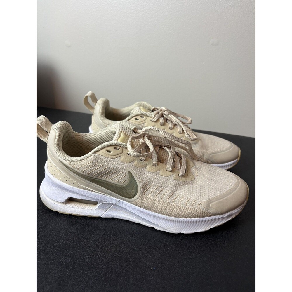 Nike Air Max Nuaxis Sanddrift Grain Womens Running Shoes Size 9.5